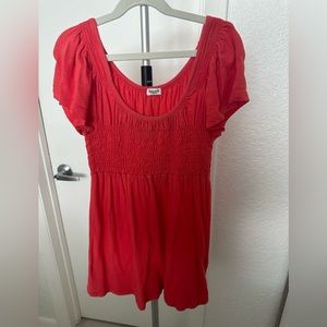 Splendid Coral Tunic Top Size XS